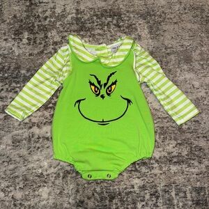 Green Grinch Kids One Piece